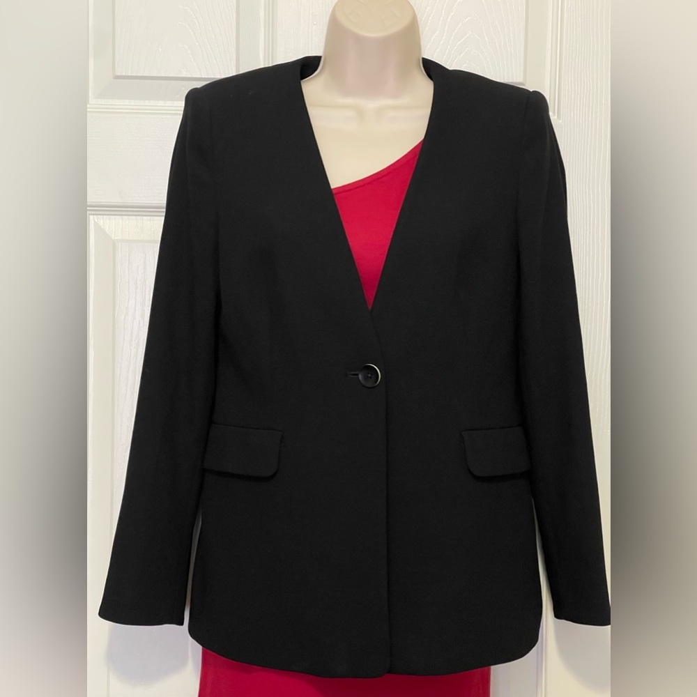 Express Collarless Blazer